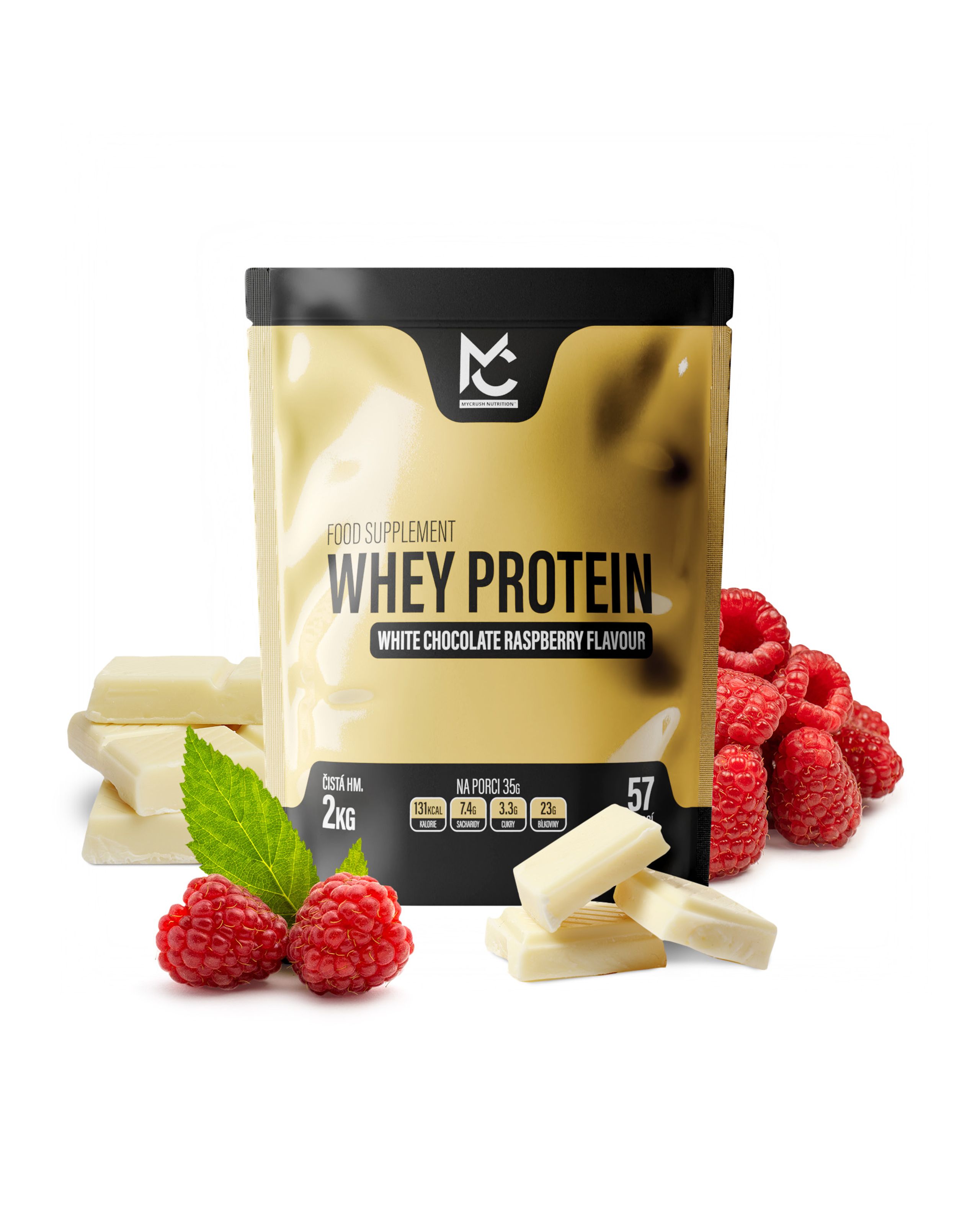 Whey protein White Choco/Raspberry 2 kg-0